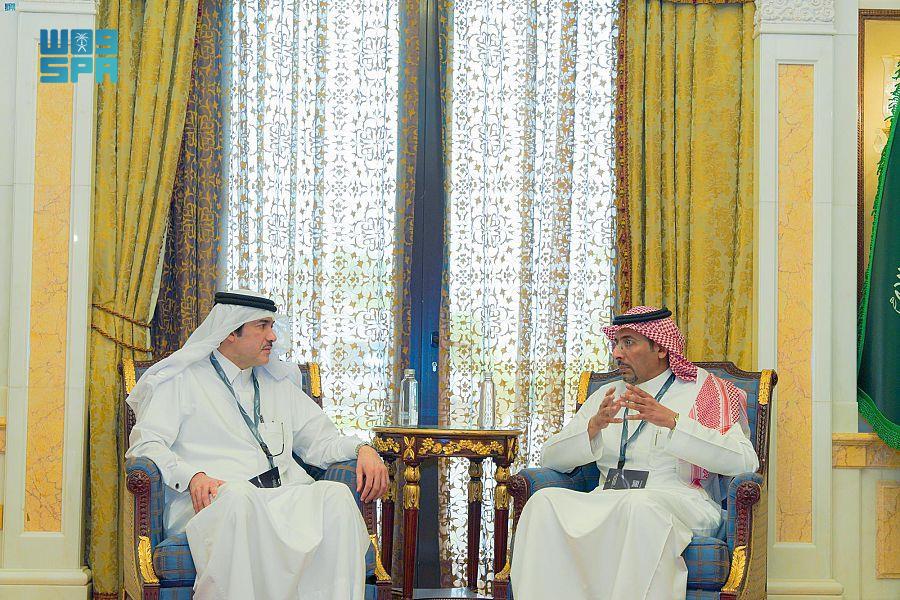 Minister of Industry Meets with Chairman of Board of Directors of Qatar