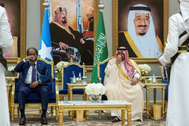 Le Président de la République fédérale de Somalie arrive à Riyad