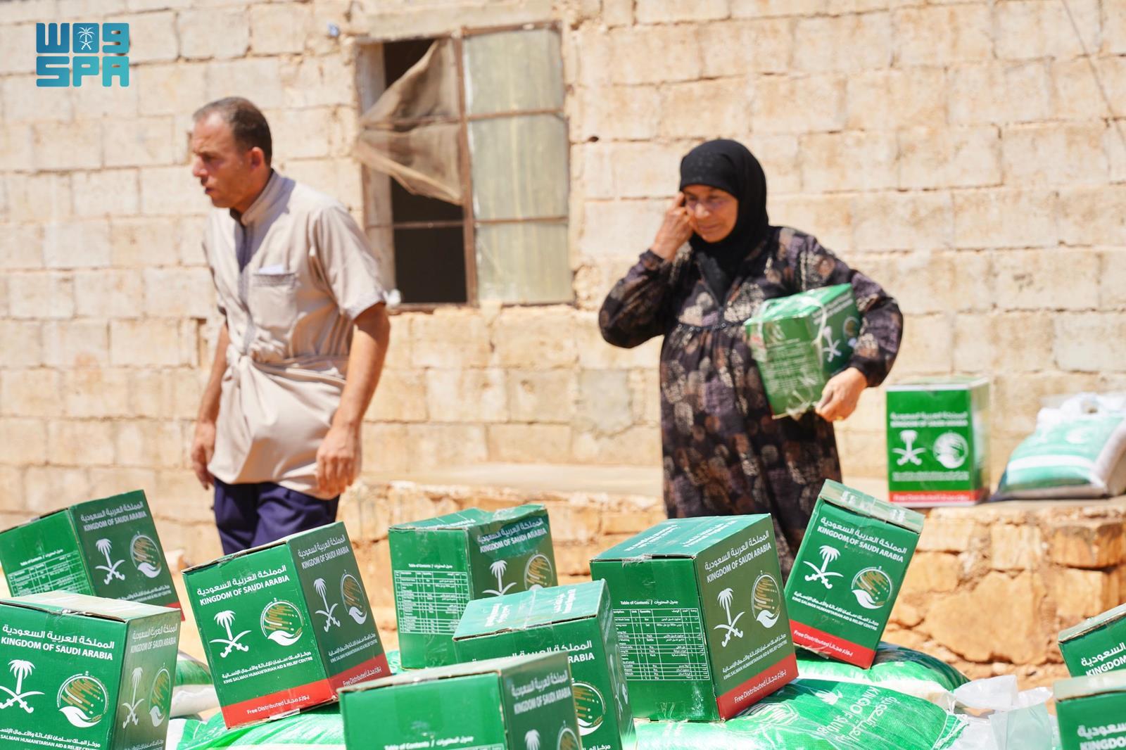 KSrelief Distributes Food Baskets and Hygiene Supplies in Syria