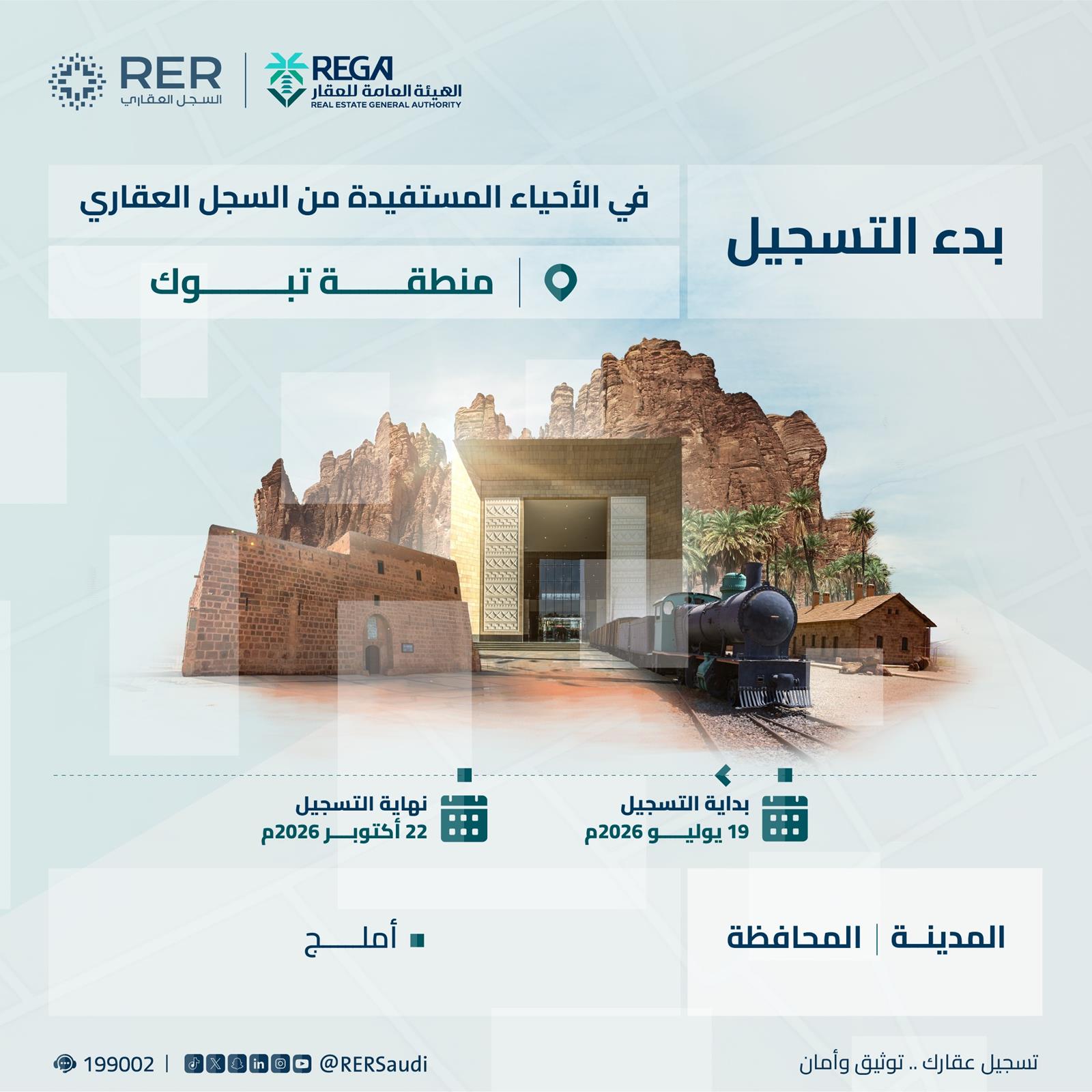اقتصادي / السجل العقاري يبدأ تسجيل (1,491) قطعة عقارية في الرياض ومكة المكرمة وتبوك